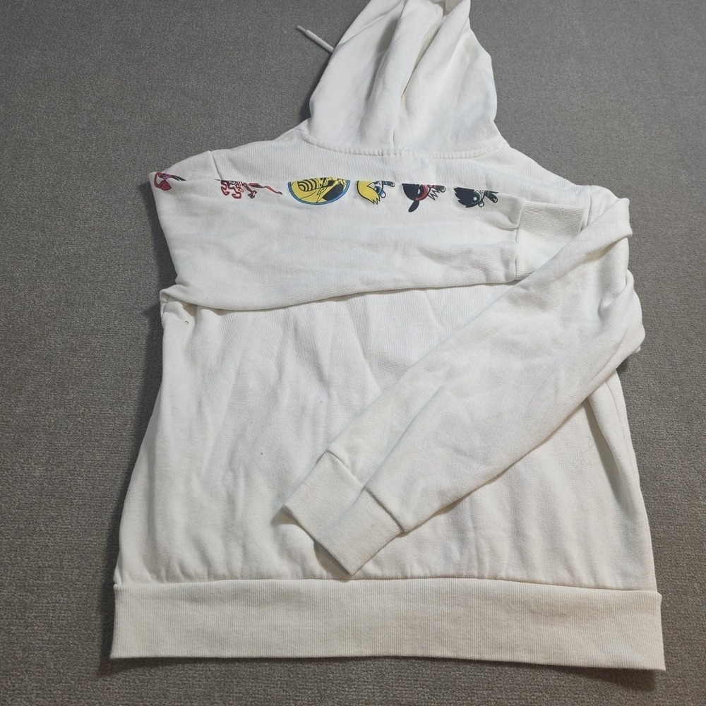 Powerpuff Girls Jacket Womens Size Small White Y2K Cartoon Hoodie Athletic - Picture 9 of 9